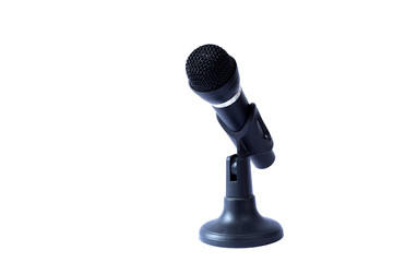 audio microphone on the white background
