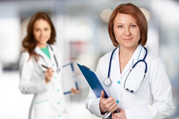 Healthcare concept, doctors in hospital or clinic.