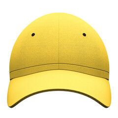 You can make your logo design more beautiful with this Front View Simple Baseball Hat Mockup In Aspen Gold Color..
