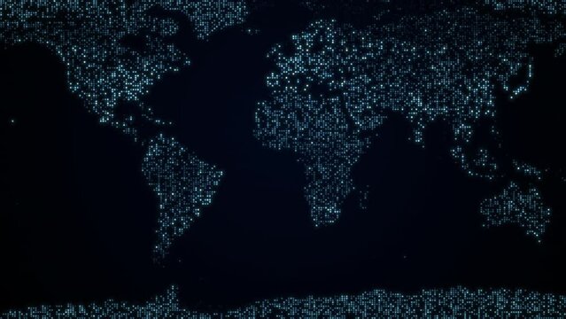 Global network connection concept. Big data visualization. Hi-tech future technology background. Social network communication in the global computer networks. International internet business