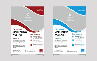 Corporate business flyer template design. design template.  marketing, business proposal, promotion, advertise, publication, cover page. modern design template. modern template