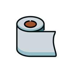 tissue roll icon design vector