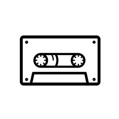 Obraz premium cassette tape caseta - vector icon,