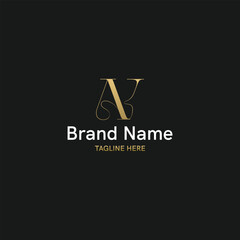Innovative Initial Logo Solutions with letter AV