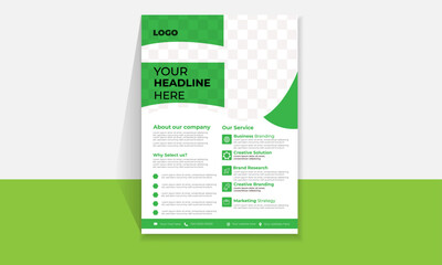 Unique and corporate modern flyer design template