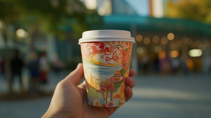 Urban Escape: Embracing Originality with a Stylish To-Go Cup in Hand