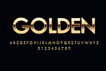 Obraz premium Vector of stylized modern font and alphabet