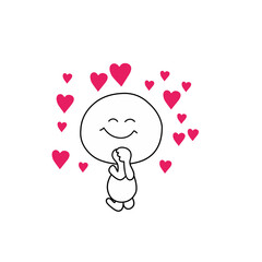 Cartoon face. Expressive eyes and mouth, smiling, crying and surprised facial expressions of the characters. Caricature comic emotion or doodle emoticon. Isolated vector illustration icons set