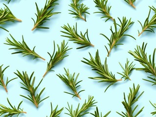 Obraz premium Rosemary background as seamless tile (generative AI)