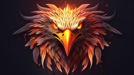 The fire eagle logo is being rendered. (Generative AI)