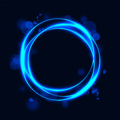 Abstract glowing halo ring. Background - 604992756