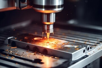 Precision Metal CNC Milling Machine: Modern Metalworking. AI