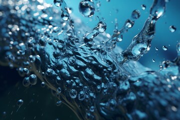 A close up of water