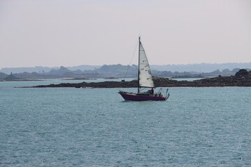 Fototapeta premium sailboat on the sea
