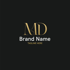 Innovative Initial Logo Solutions with letter MD