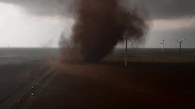 Tornado. Disaster. Threat to life. Emergency situation.