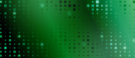 Green Abstract Halftone Background - Modern Illustration 