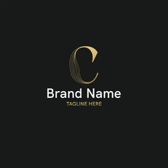 Elegant and Creative initial based logo with letter C