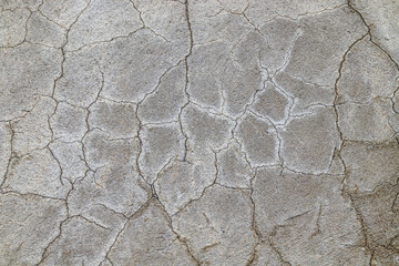 Collapsing old cement pavement as a background