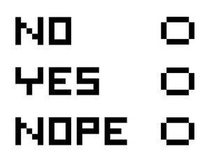 Voting concept. Transparent banner. Simple vintage retro video game style. Pixelated words and checkboxes.