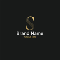 Elegant and Creative initial based logo with letter S