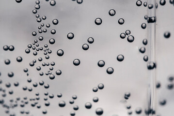 Naklejka na ściany i meble drops of water on glass
