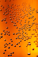 drops of water on glass