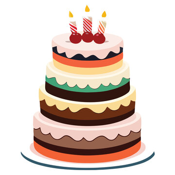 Birthday | Wedding Anniversary Cake Transparent PNG Image