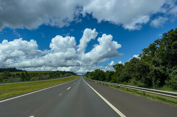 Beautiful highway and landscape.
