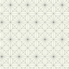 Vector monochrome geometric pattern in simple graphic design. Fashion trendy geometry.