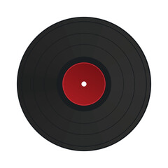 Retro gramophone disc. vector illustration