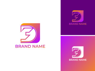 ILLUSTRATION LETTER DC GEOMETRIC LOGO ICON GRADIENT COLOR TEMPLATE SIMPLE MINIMALIST DESIGN SIMPLE VECTOR GOOD FOR APPS, BRAND 