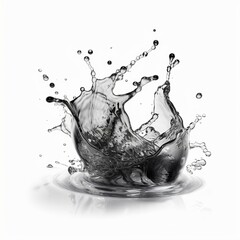 Water Splash on white background