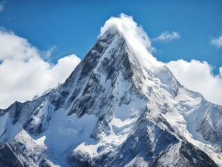 Winter Glacier Peak View