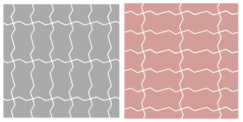 Vector pattern of mosaic paving slabs. Texture made from different bricks of road surface.	
