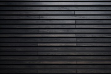 Obraz premium For the background, a modern wall seamless pattern covering with vertical wood slats is used, copy space, 3d rendering illustration Generative AI