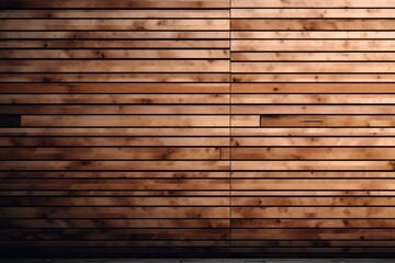 Fototapeta premium Wooden slats texture for interior decoration, Texture wallpaper background, backdrop Texture for Architectural 3D rendering. Generative AI