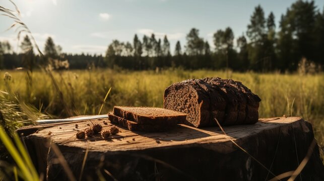 Latvian Rupjmaize in a Rye Field
