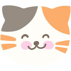 Hand drawn cute cat vector illustration character. Doodle sticker cartoon style for planner, diary, social media, template, poster, presentation and card decoration.