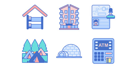 Winter travel logo design inspiration