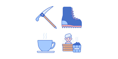 Winter travel logo design inspiration