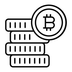 Capital Thin Line Icon