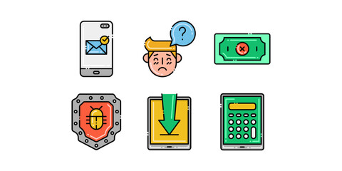 Online Money Service icon logo design inspiration