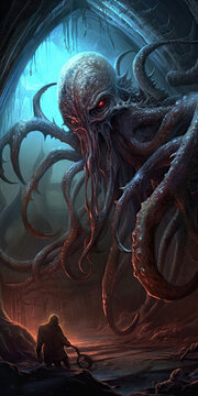 Eldritch Shadows: Ancient Abomination (Generative AI)