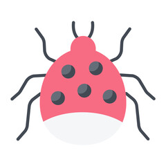 Bug Flat Icon