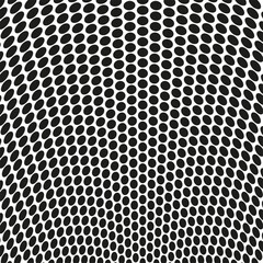 Original vector abstract geometric pattern in the form of black circles on a white background