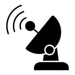 Satellite Dish Glyph Icon