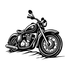 classic motorcycle illustration