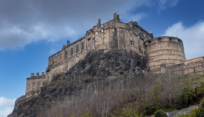 Fototapeta na wymiar Edinburgh Scotland. Edinburgh castle. 
