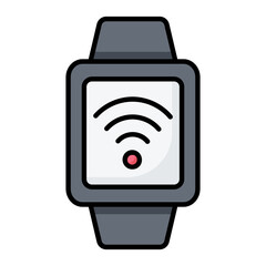 Wearable Line Color Icon